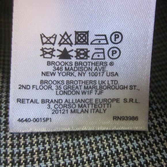 Brooks Brothers Womens Size 12 Blue Check Wool Lucia Fit Pants New Condition - Picture 13 of 13